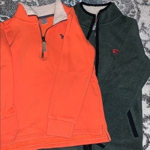 2 Carters size 6 boys full-zip/half zip